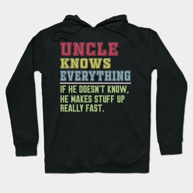 Uncle knows everything vintage Hoodie by Work Memes